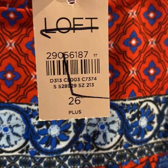 Loft Women’s Floral Long Sleeve Top Blouse Plus Size 26 - Picture 5 of 10